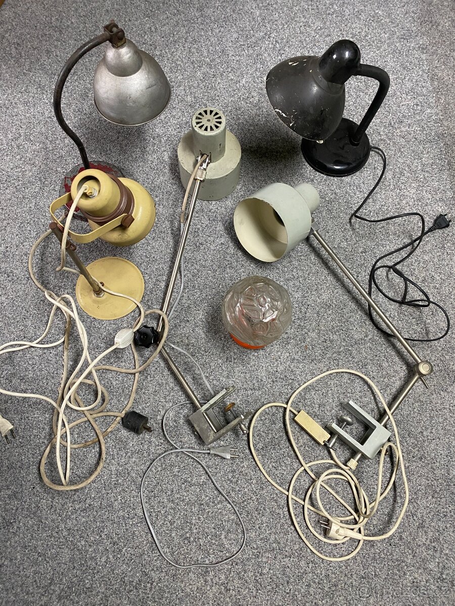 lampa retro lampa dílenská lampa industriální lampa
