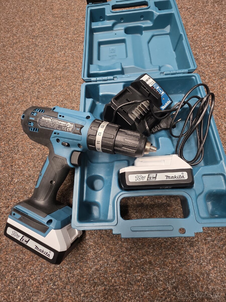 Aku přiklepová vrtačka Makita HP488D(J1)