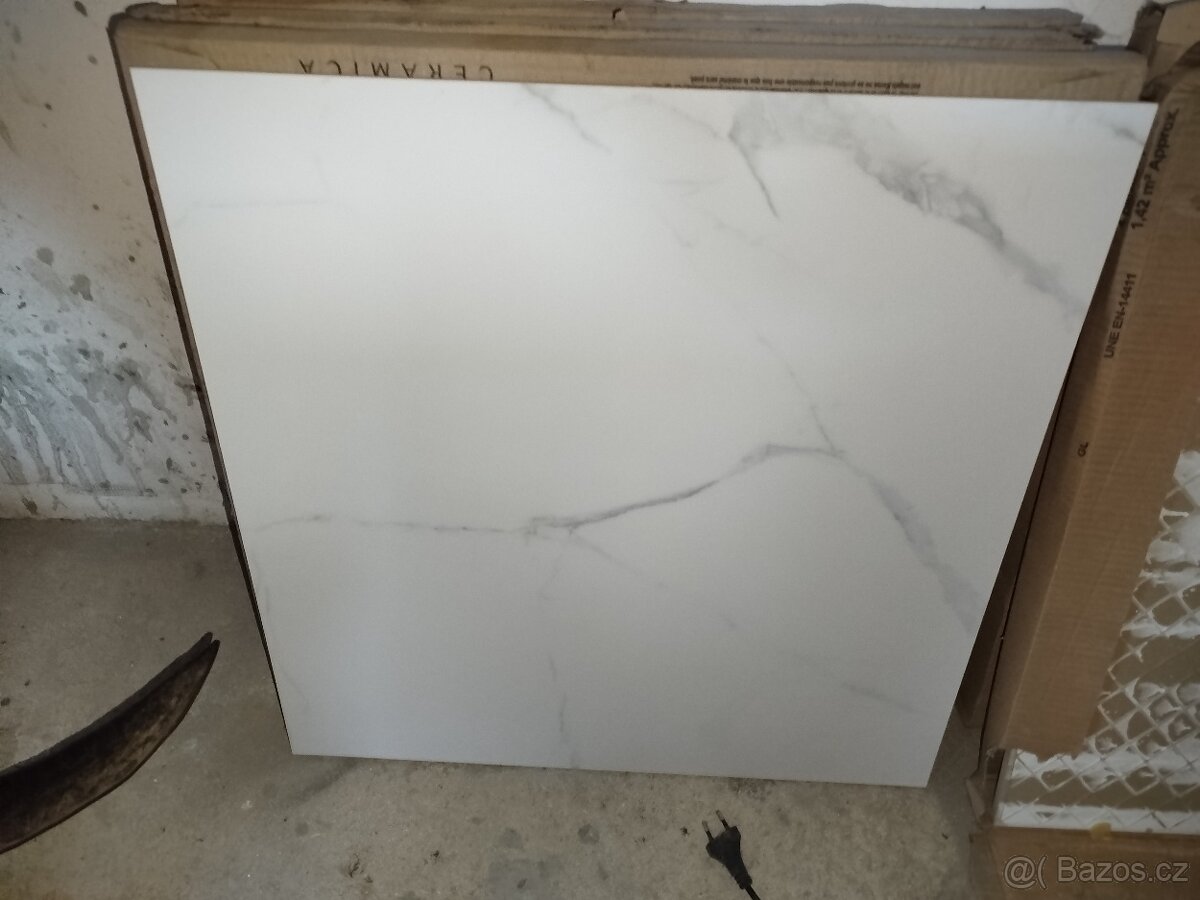Dlažba bílý mramor 59,6x59,6