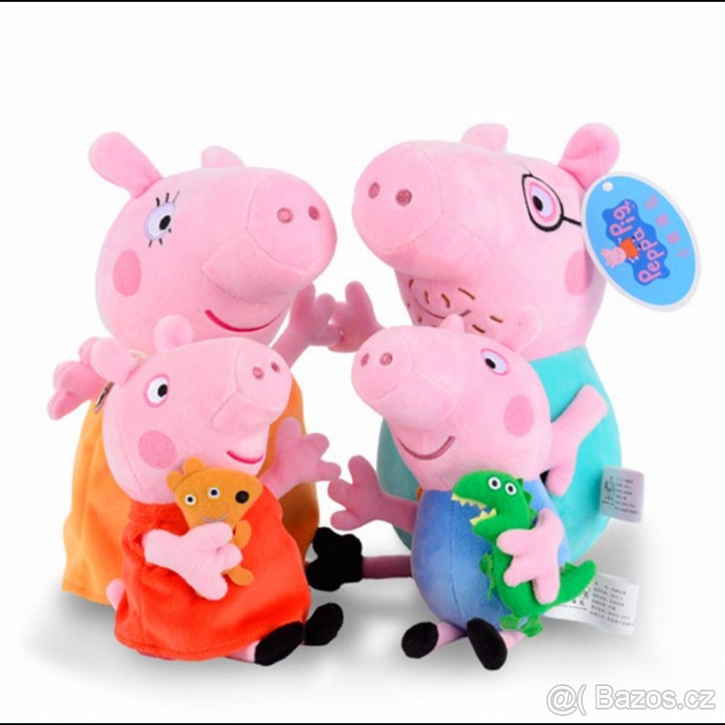 PLYŠÁK RODINA 4 KS PRASÁTKO PEPINA