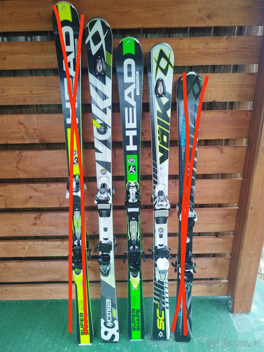 Volkl 148cm,Volkl 160,Head 163,Volkl 170,Head 177