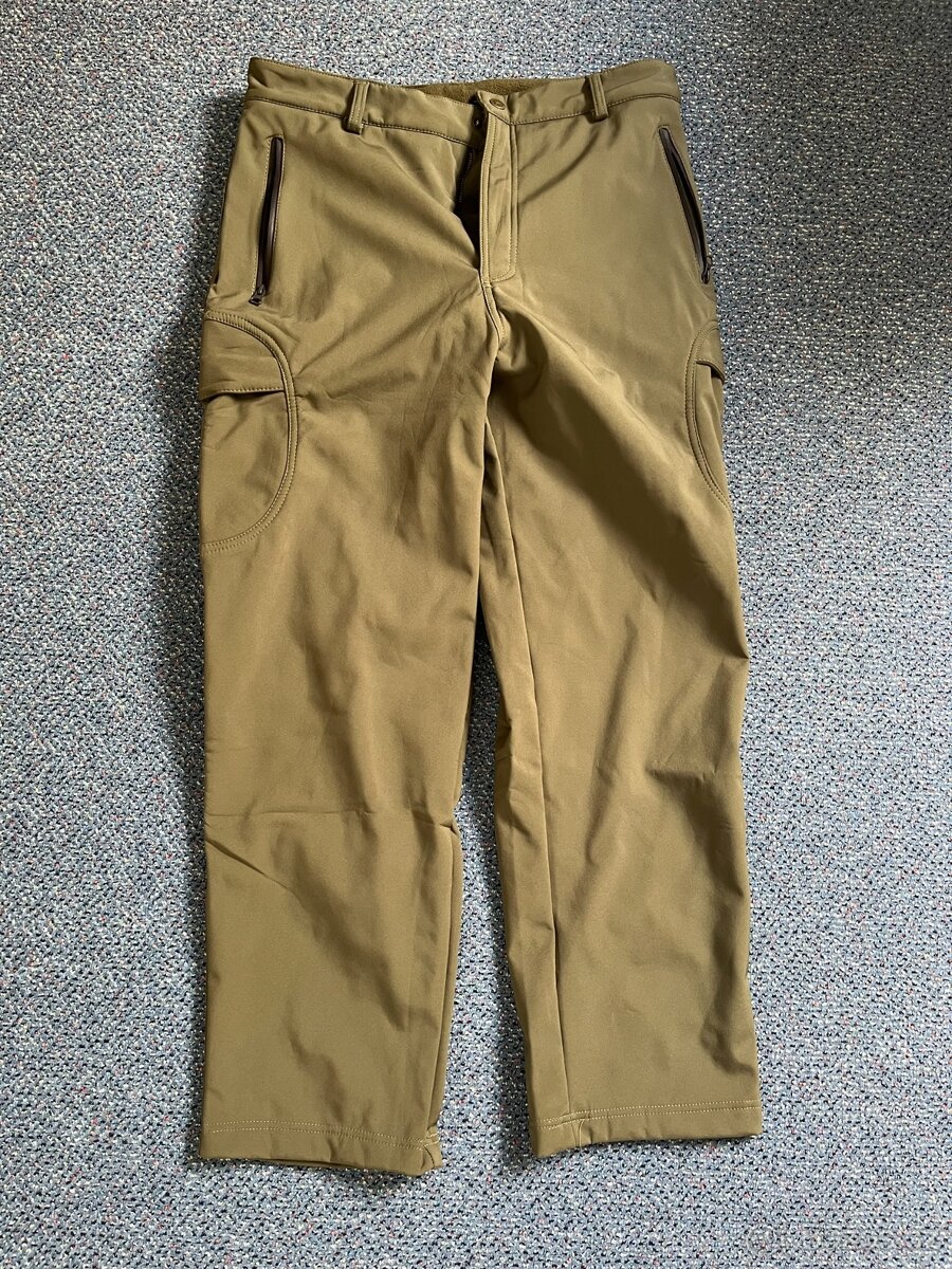 SoftShell kalhoty, vel. M/XL/XXL -oliv