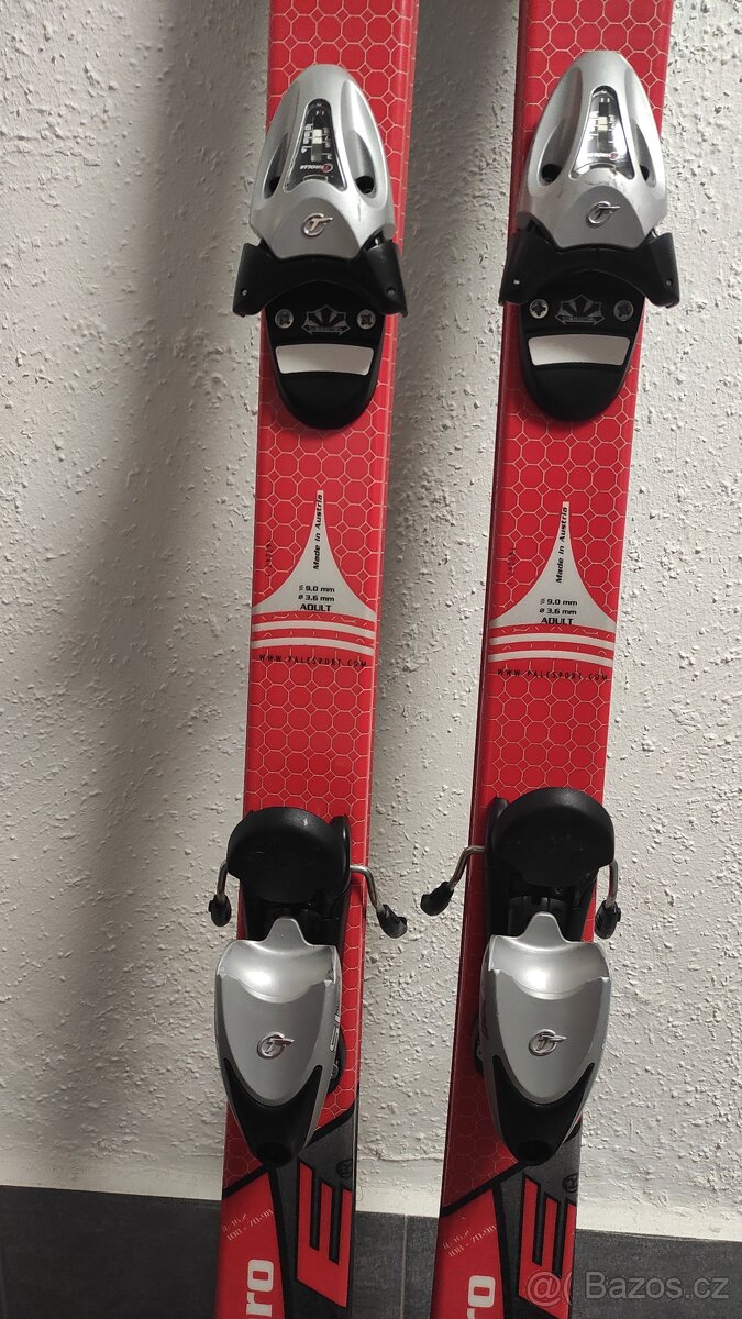 Rakouské lyže PALE vč. vázání, délka 166 cm