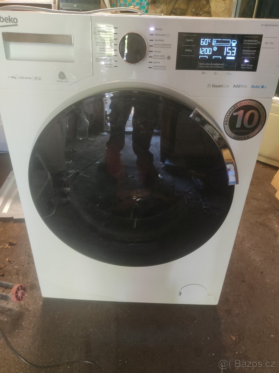 parní pračka Beko WTV 8644 csxwadst/ 8kg,0-1200 ot.min A+++