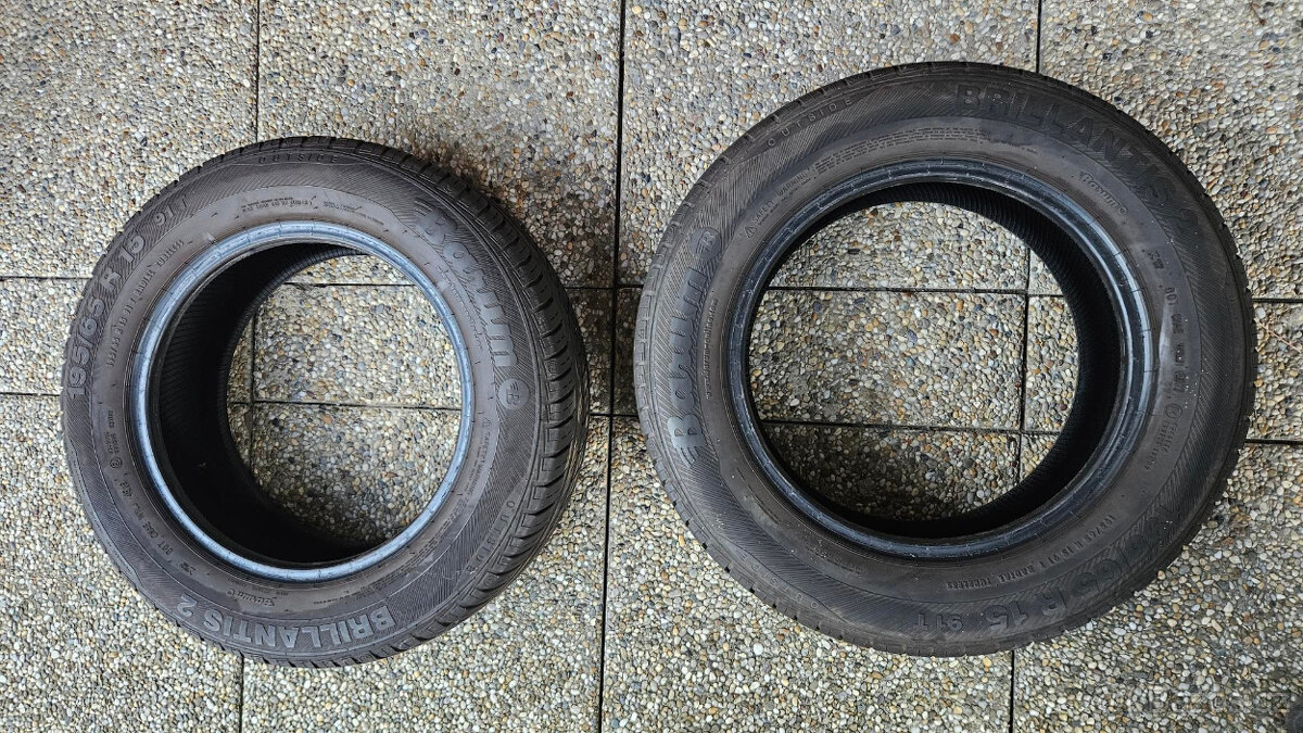 Letní pneu Barum Brilantis 2, R15, vzorek 4-5mm, 2 kusy