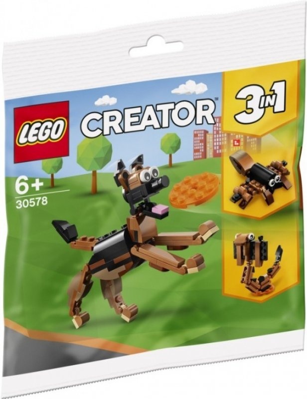Lego Creator 30578 3v1 pes německý ovčák had kobra pavouk