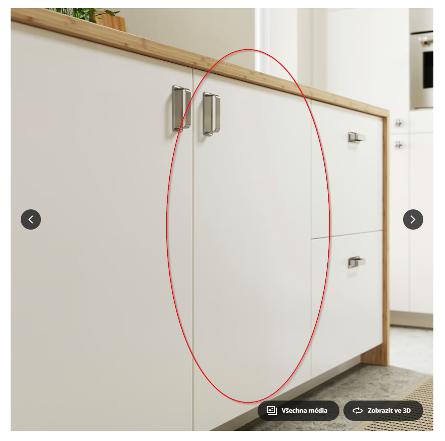 Ikea VEDDINGE, kuchyňská dvířka 40 x 80