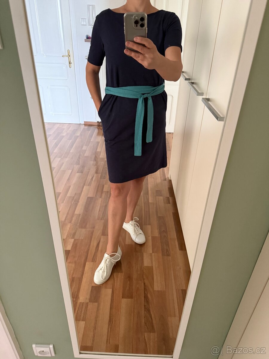 Bavlněné šaty s kapsami, vel. L (40)