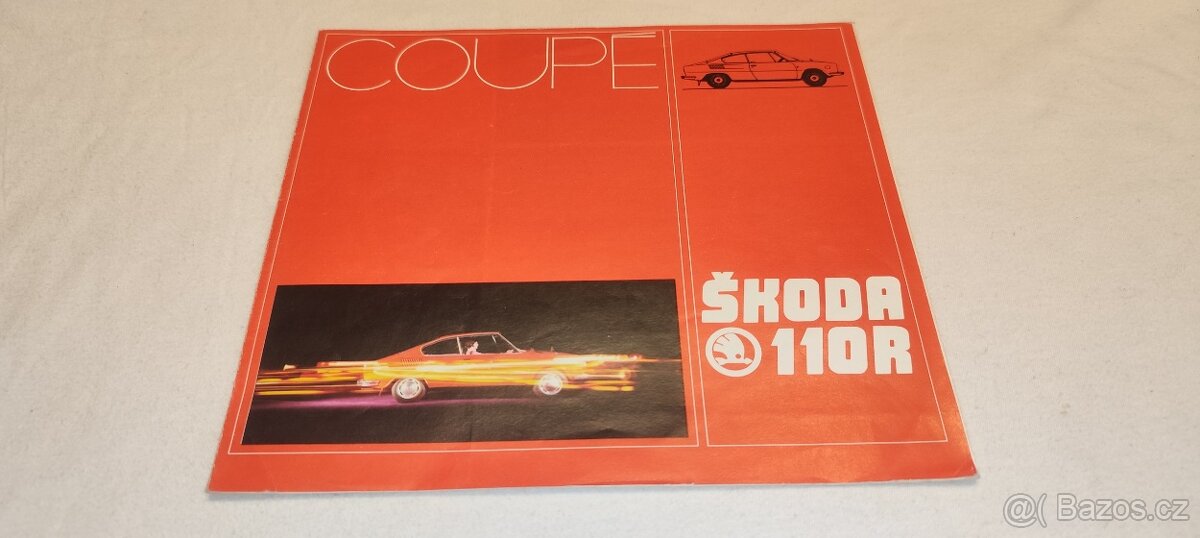 ŠKODA 110R Coupé rozkládací prospekt Š110 R