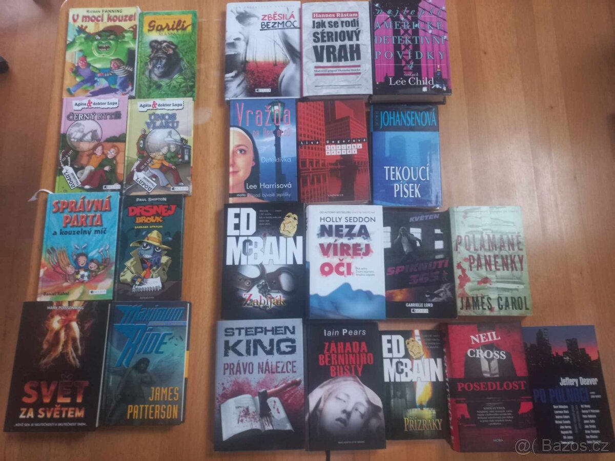 Knihy - pro dětí, mládež, krimi, thriller, detektivky
