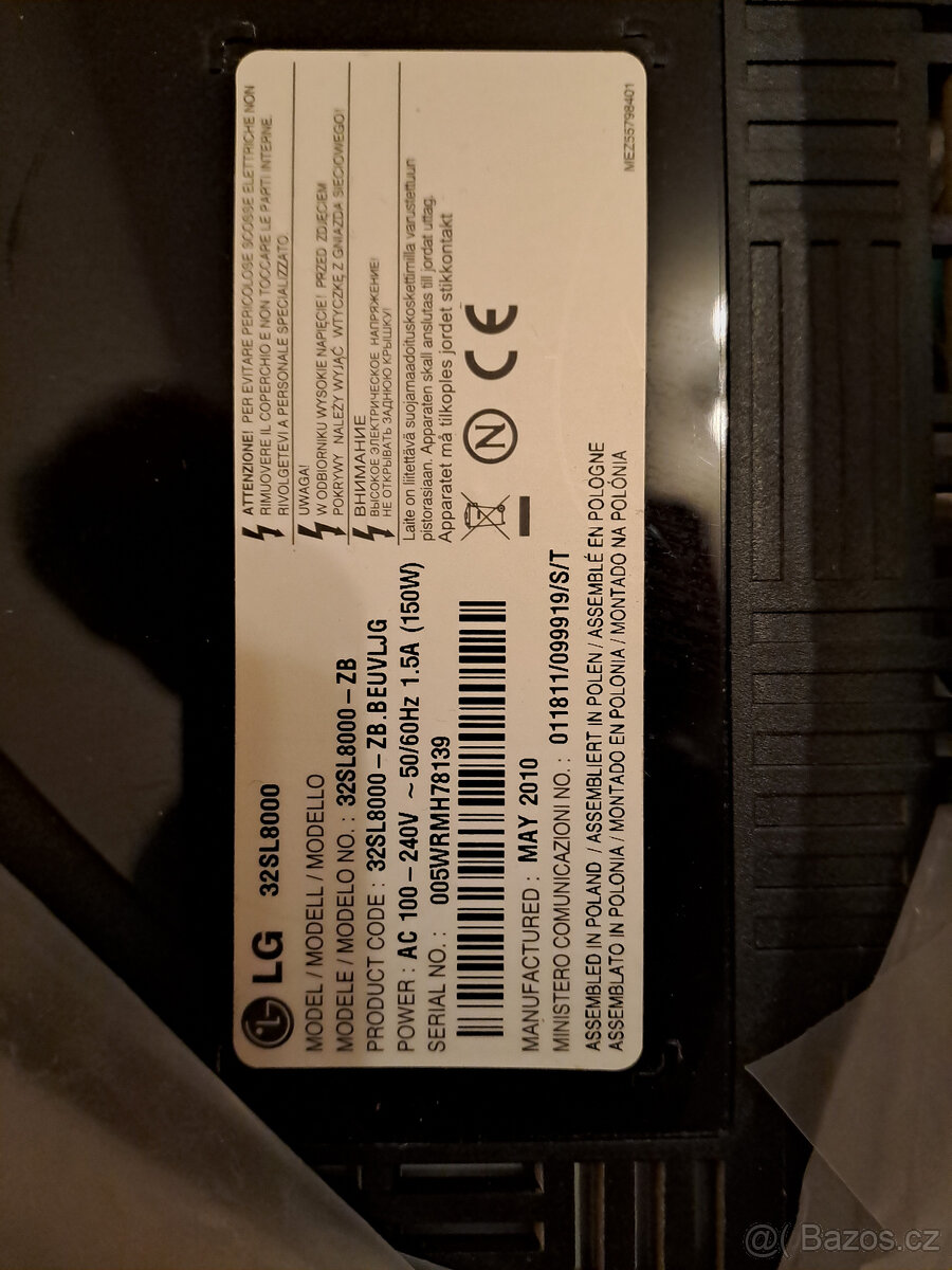 dám za odvoz 32 TV LG32SL8000