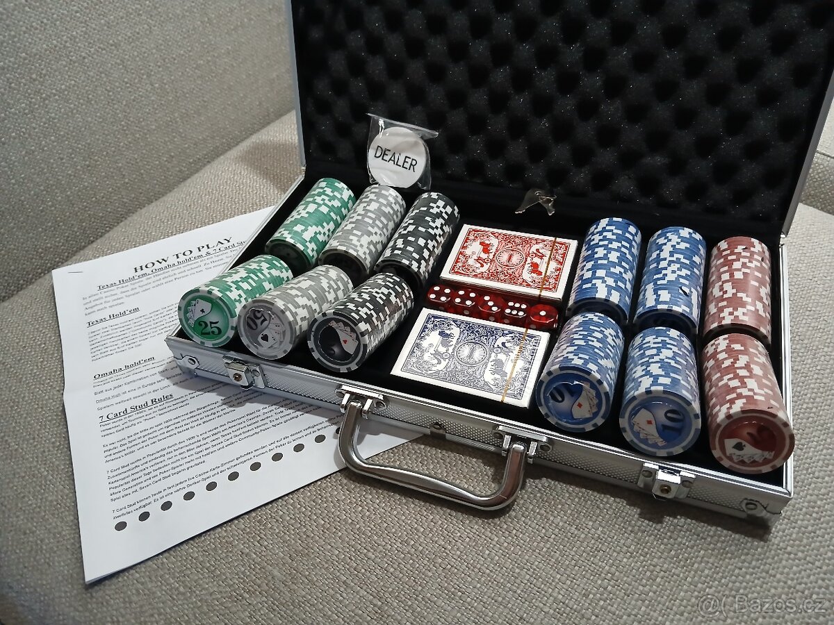 Poker sada / set Nerozbaleno 300 žetonů