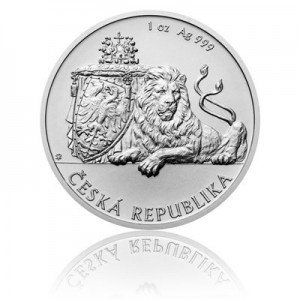 1oz první investiční stříbrná mince ČR 2017 - Český lev