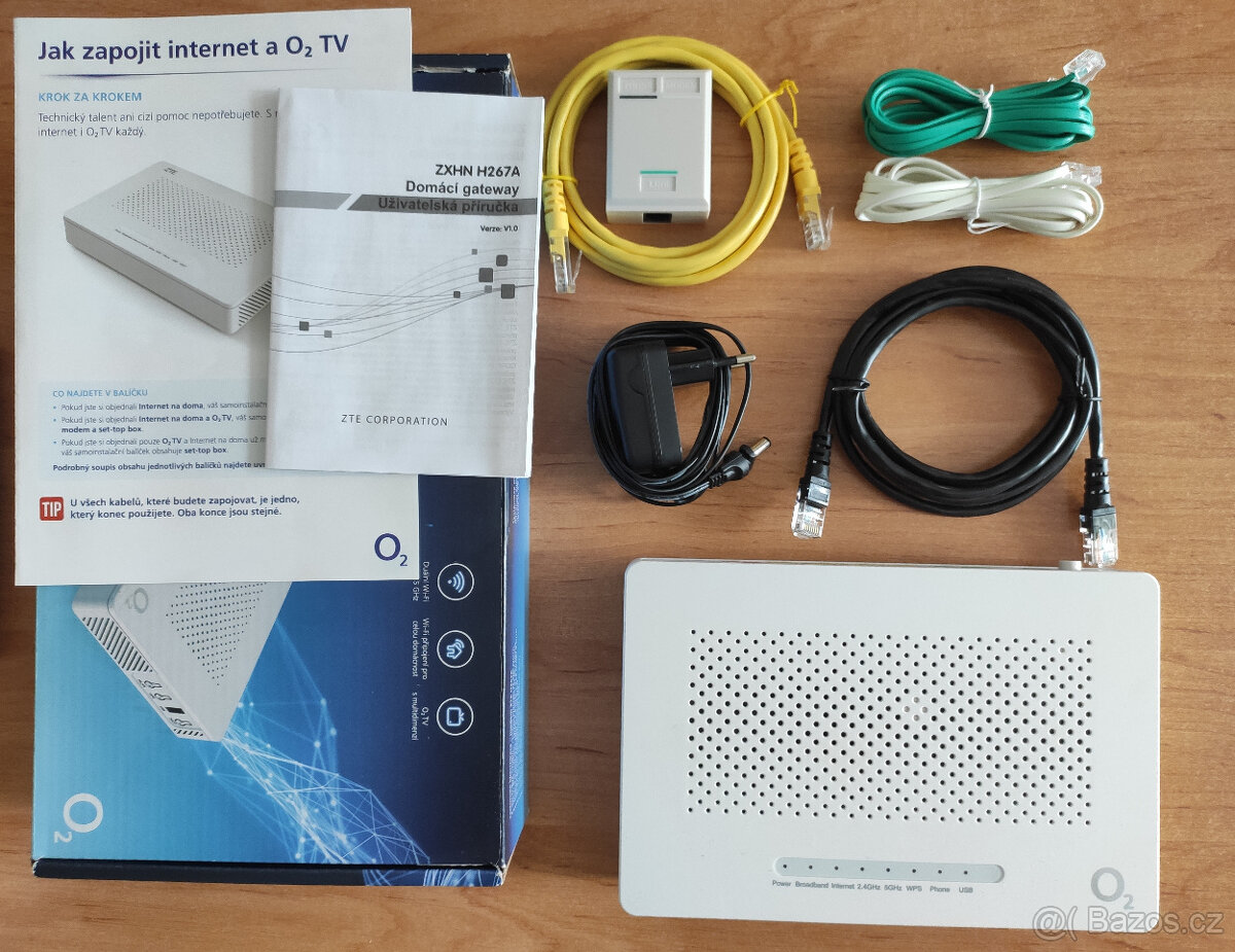 ZTE ZXHN H267A duální VDSL wifi modem router od O2