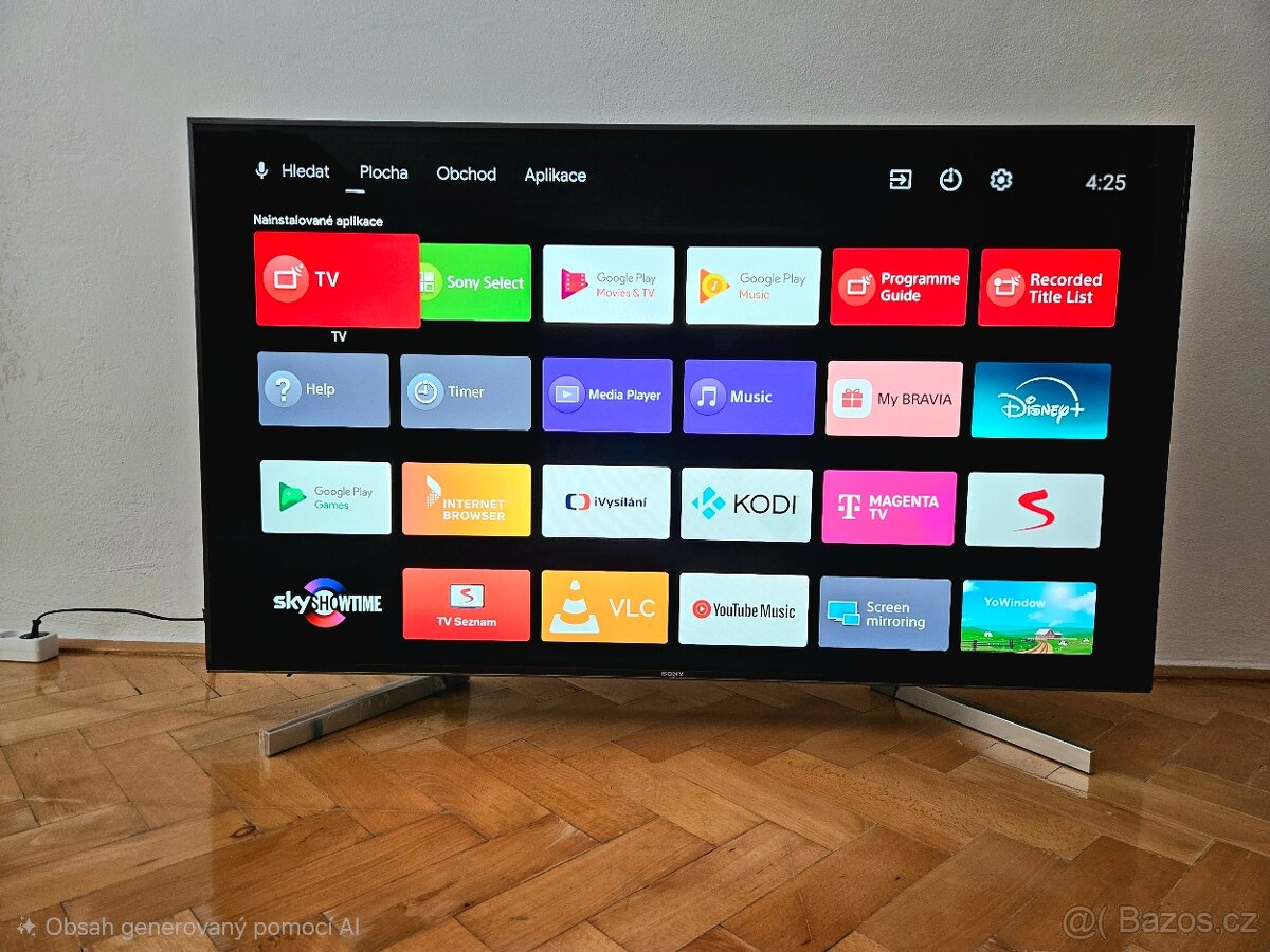 Sony Bravia KD-55XF9005 s úhlopříčkou 55"