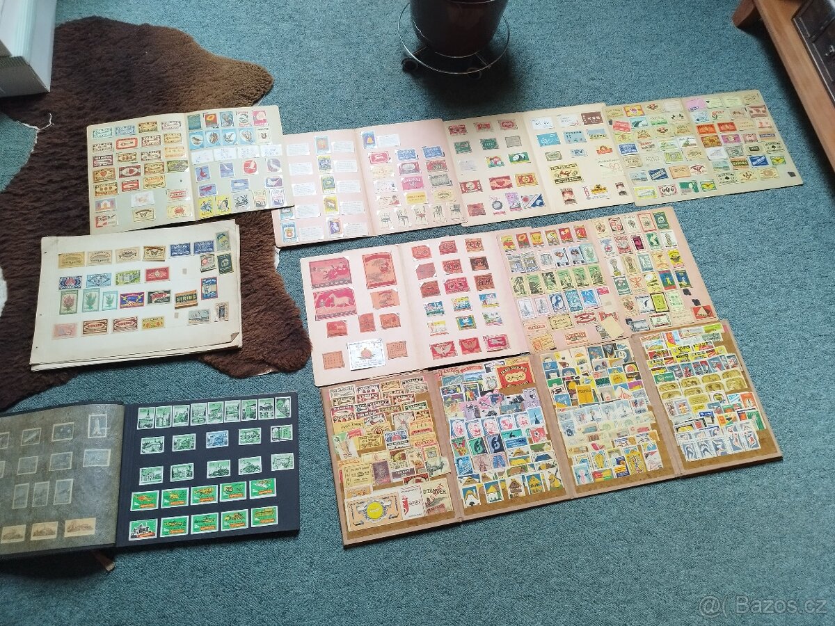 Sbírka etiket ze sirek