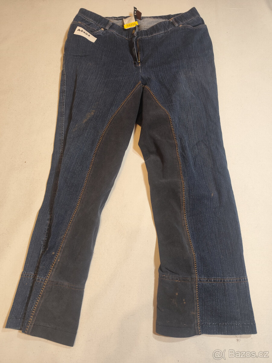 Riflové jezdecké kalhoty vel.48/50 celokožená výztuha