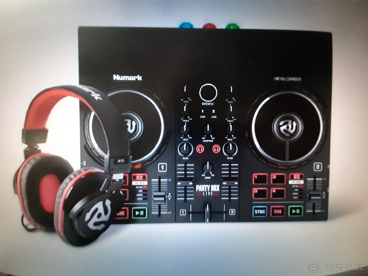 Set DJ kontrolér Numark party mix live bundle