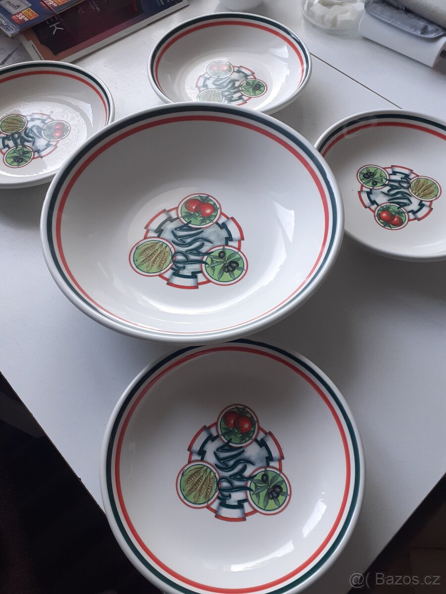 italská kera,souprava salátová Ternana