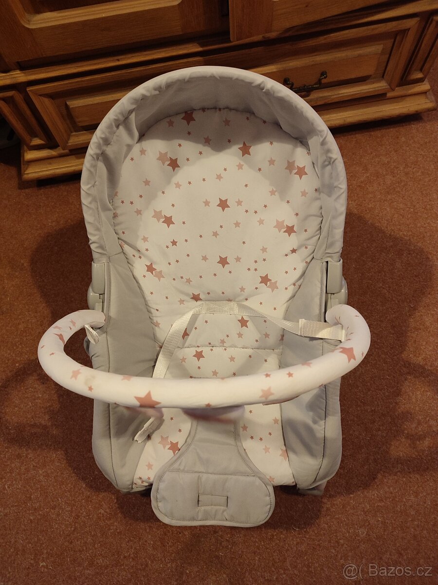 Baby Mix Multifunkční houpací lehátko pro miminko - Hvězdičk