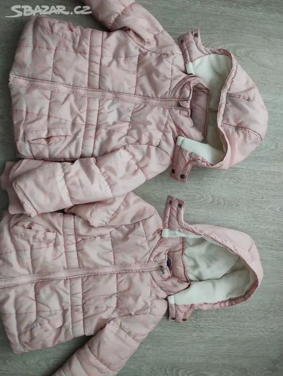 Dívčí zimní bunda (vel. 110 + 116), dvojčata