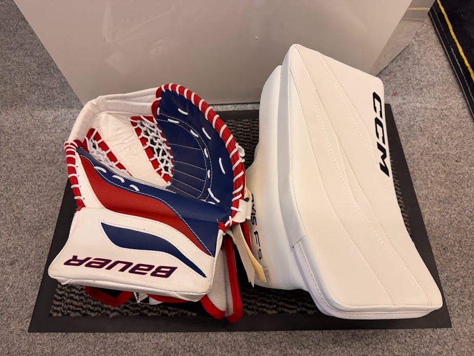 DĚTSKÝ SET LAPAČKA A VYRÁŽEČKA BAUER/CCM Jr