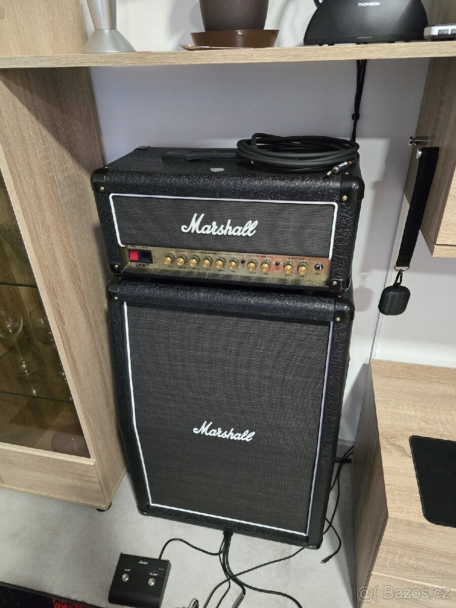 Kytarový lampovy set Hlava a Box Marshall