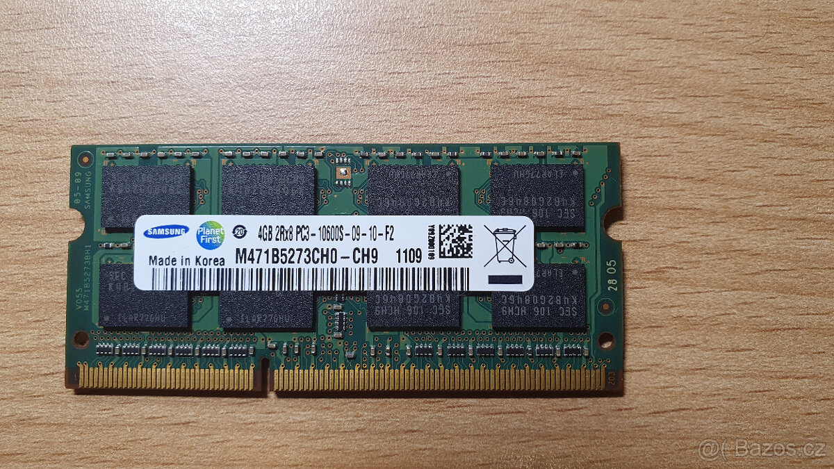 SAMSUNG 4GB DDR3 SODIMM 1333MHz CL9