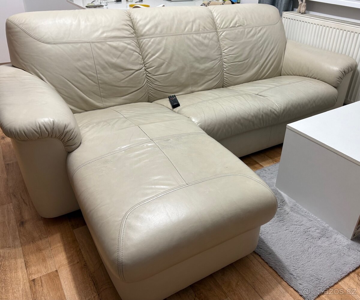 kožená rohová sedačka ikea