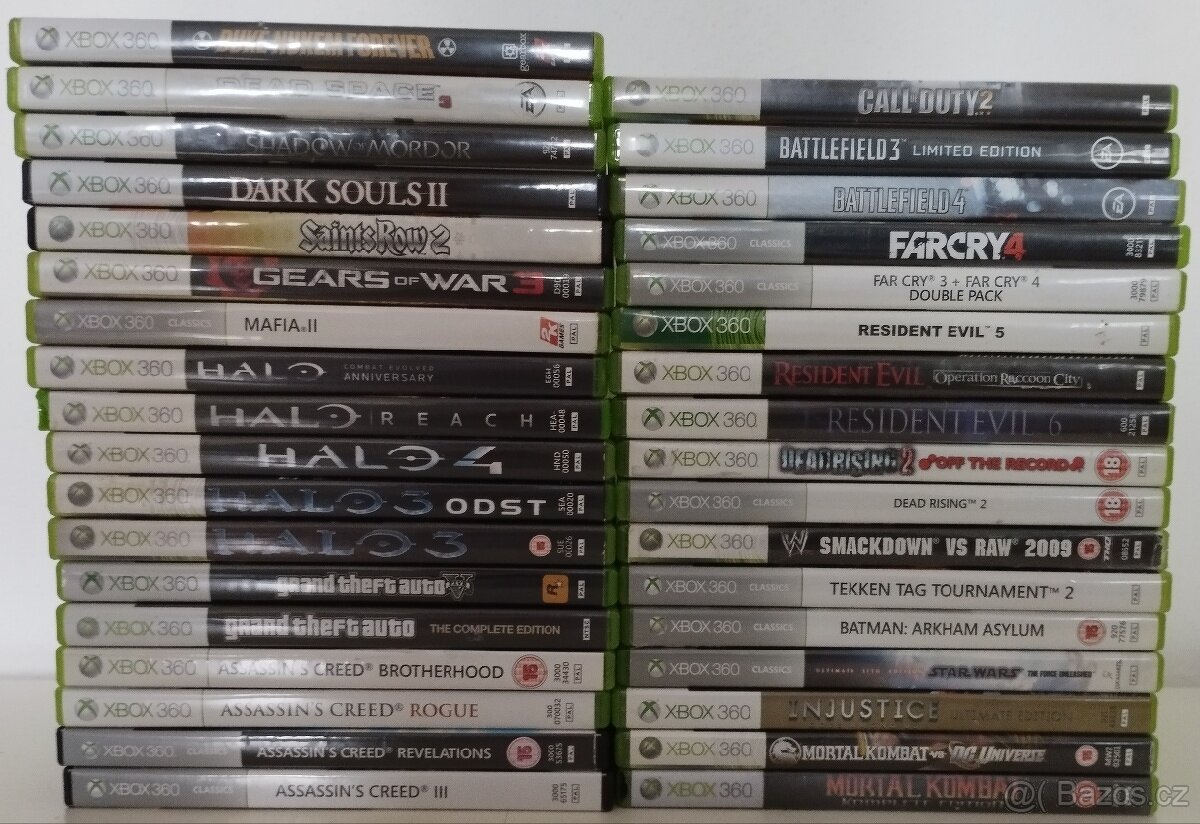 Hry Xbox 360 (díl 2/2) - akce, bojové, RPG. Poštovné 30 Kč