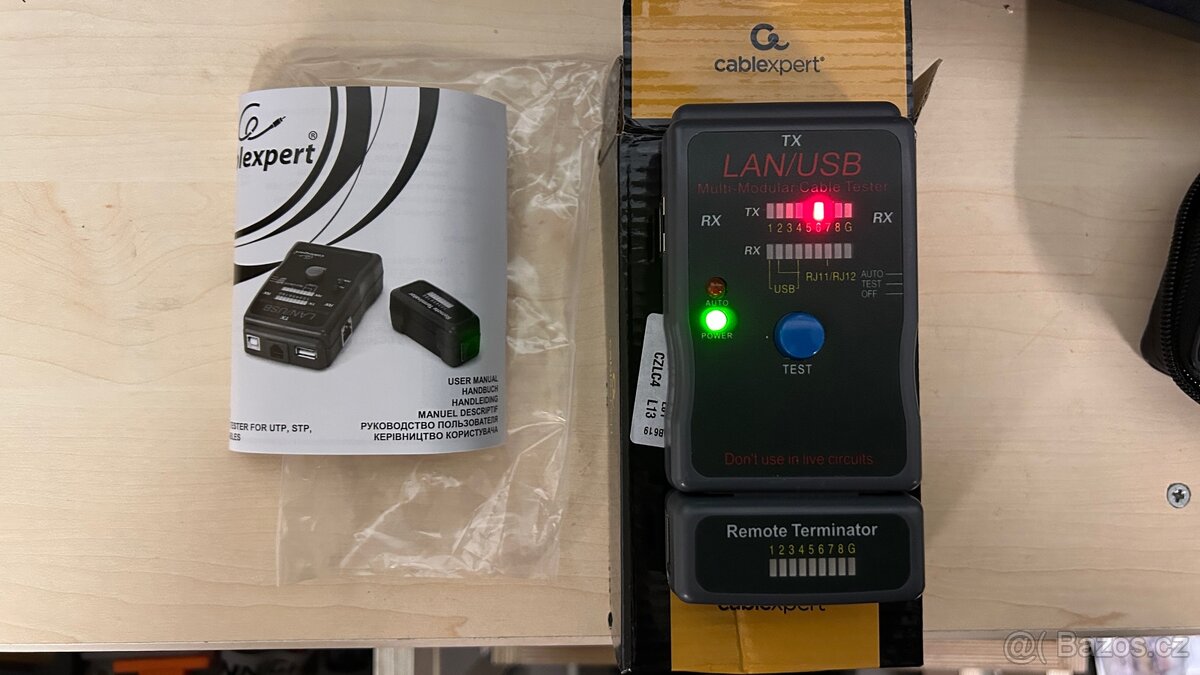 Gembird NCT-2 Ethernet kabel tester pro UTP, STP, USB