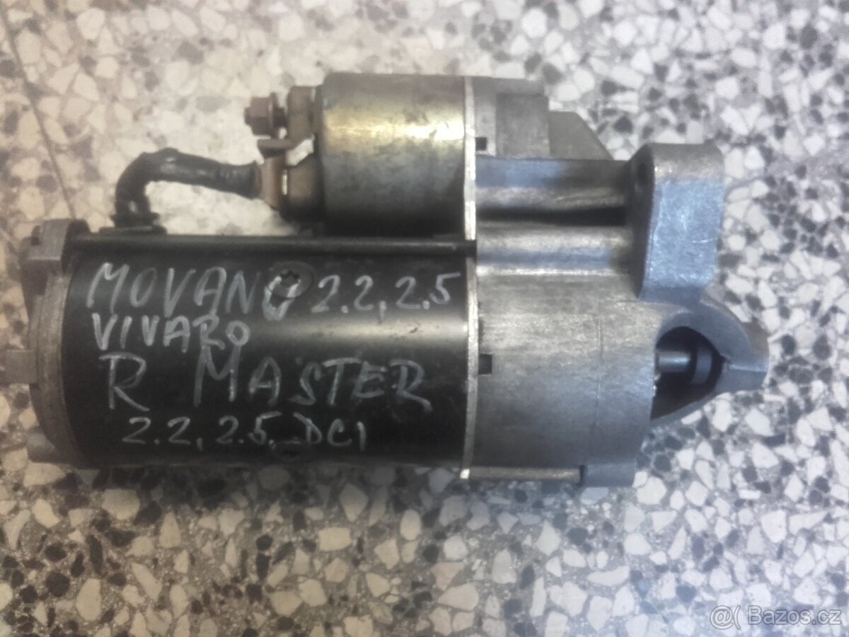 Renault Master, Opel Vivaro, Movano starter a alternátor