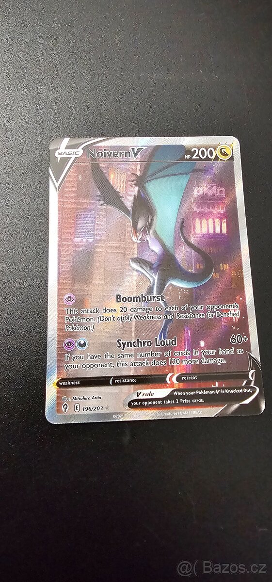 Noivern V 196/203 Full Art Pokémon karta DSG 10