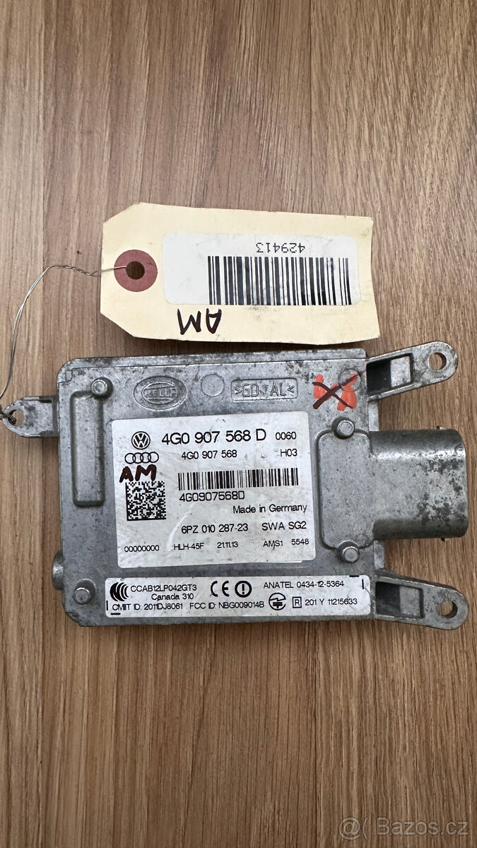 Řídící jednotka, změna jízdn. pruhu 4G0 907 568 D 4G0907568D