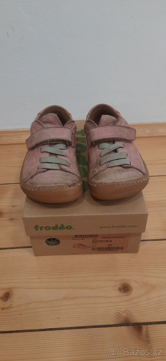 Dětské kožené boty barefoot vel. 27