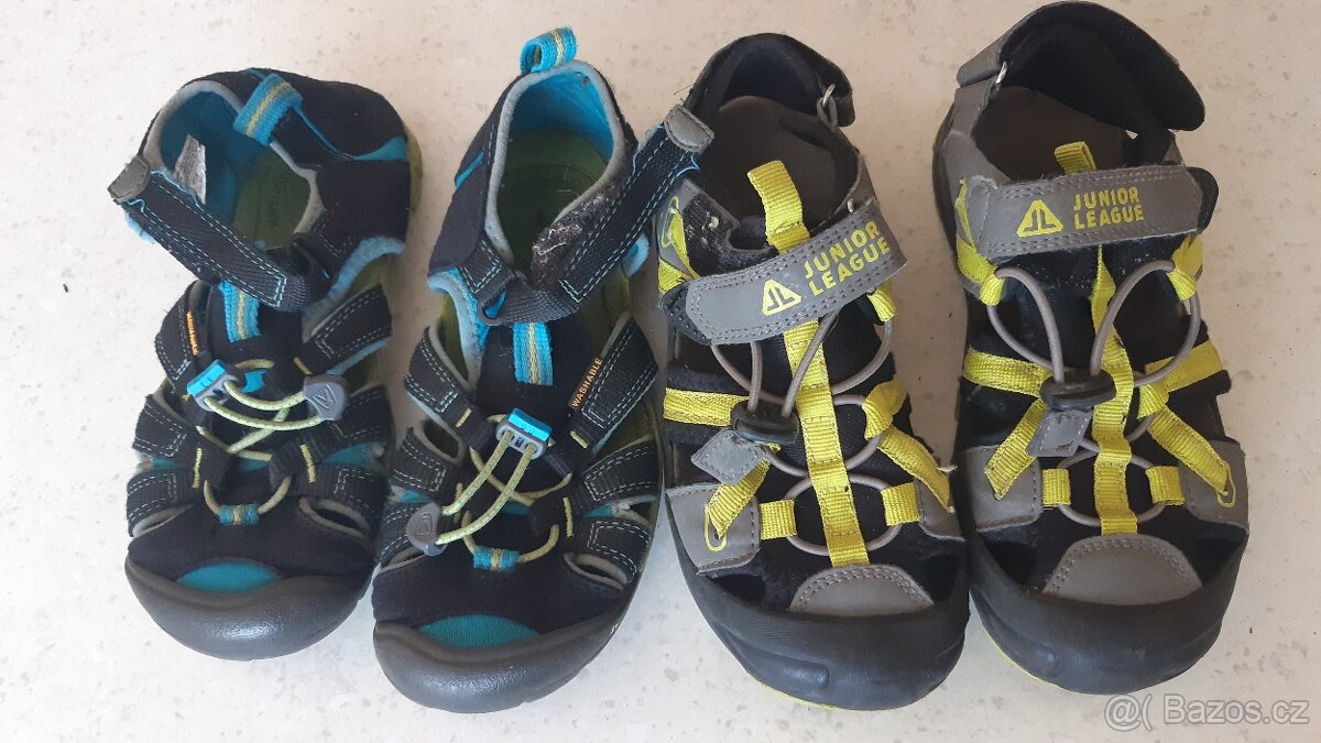 2x detske sandaly vel. 31 keen