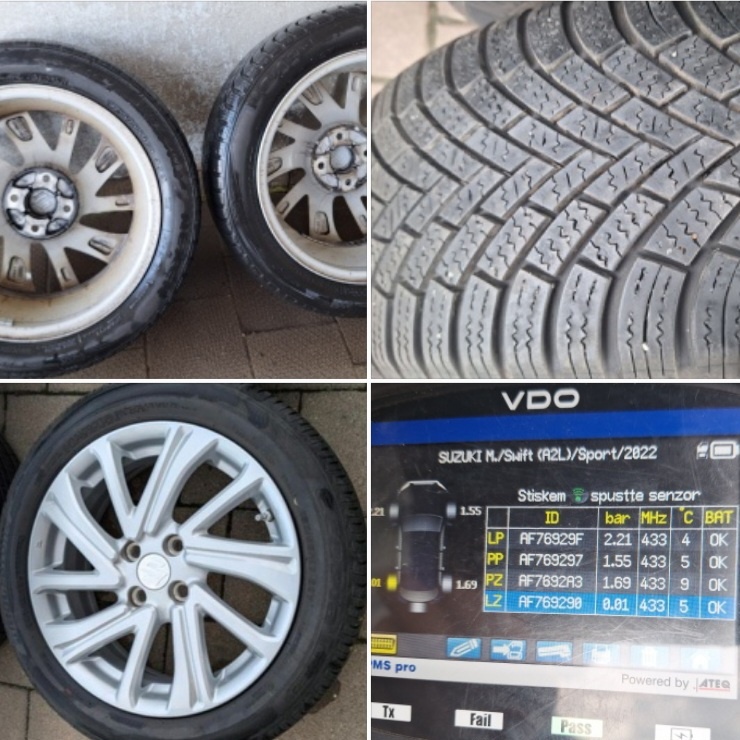 alu kola SUZUKI SWIFT + zimní pneu (SLEVA)