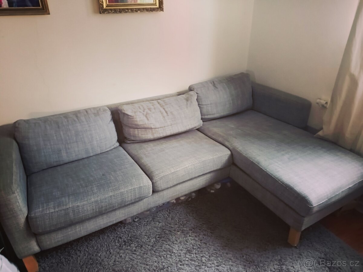 Starší sedačka z IKEA šedá specha