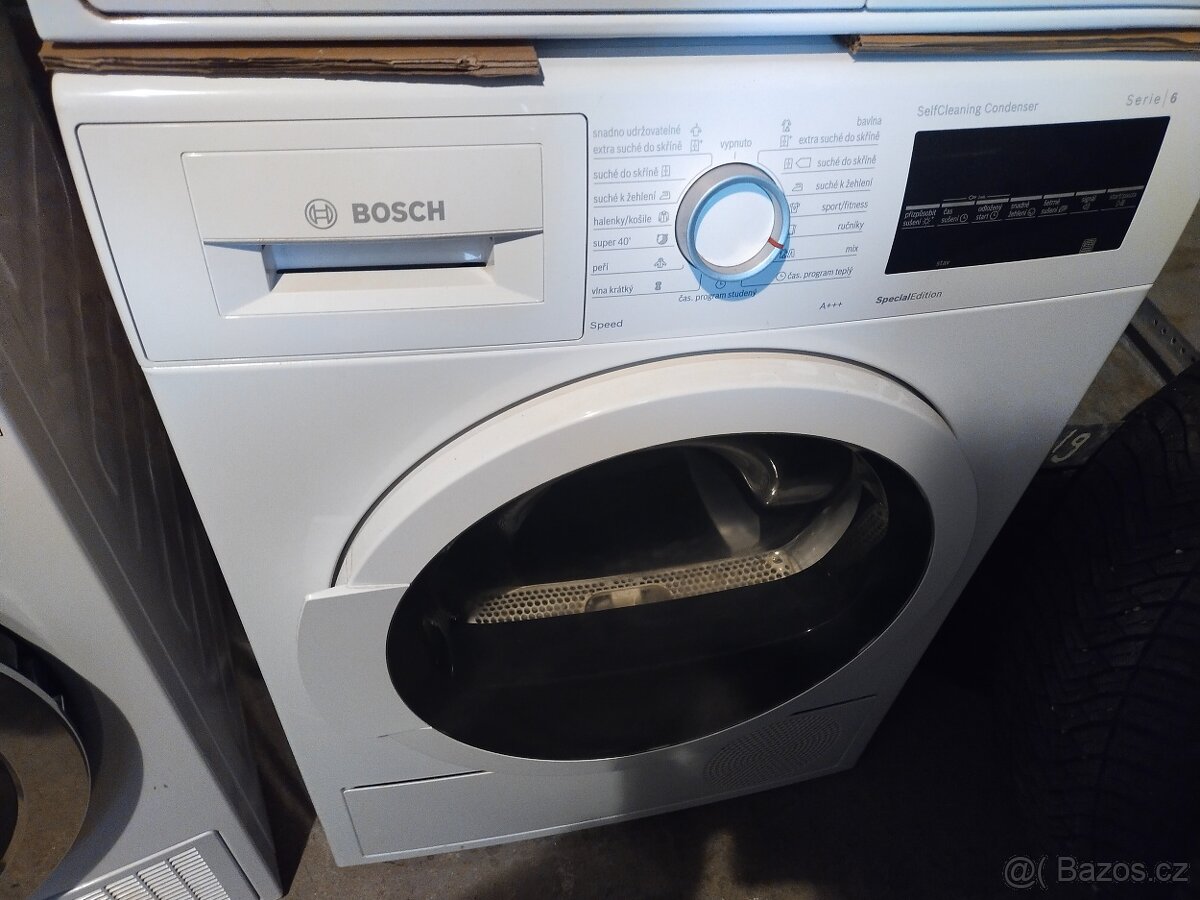 Prodám dig.sušičku S TEP.CERPADLEM zn.BOSCH---8KG--DOVEZU--