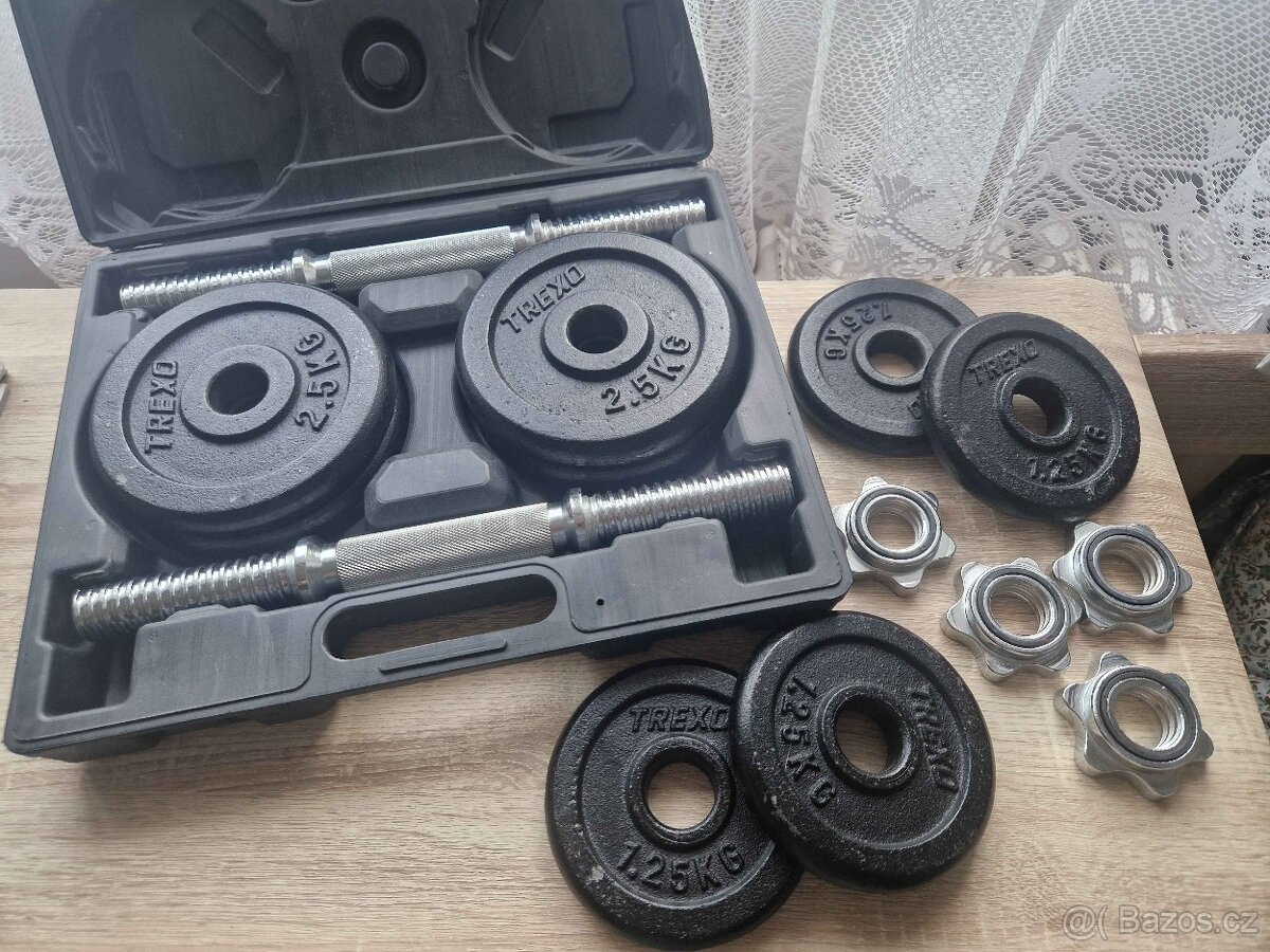 TREXO 20kg sada jednoručních činek