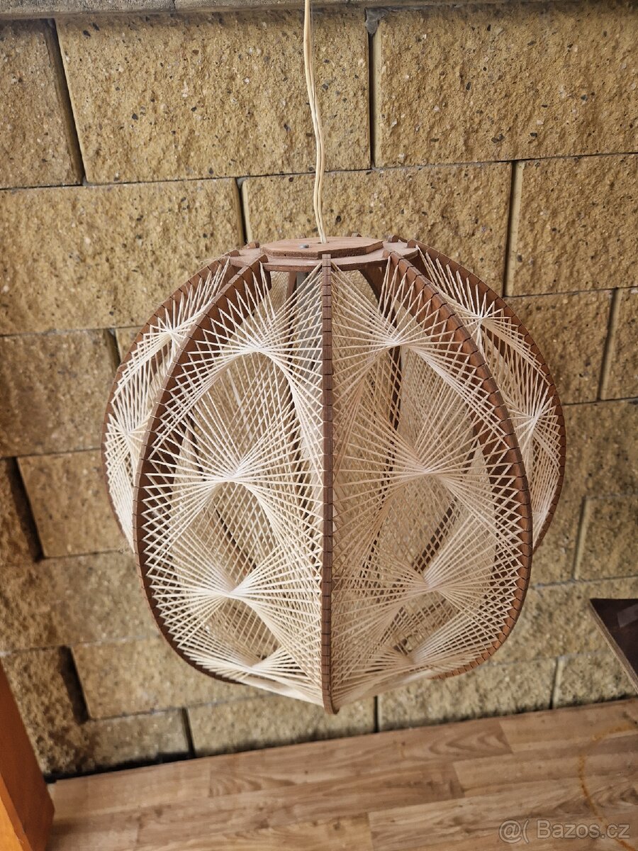 Ručně vyráběný lustr fa Honsel 70. léta min. stol.