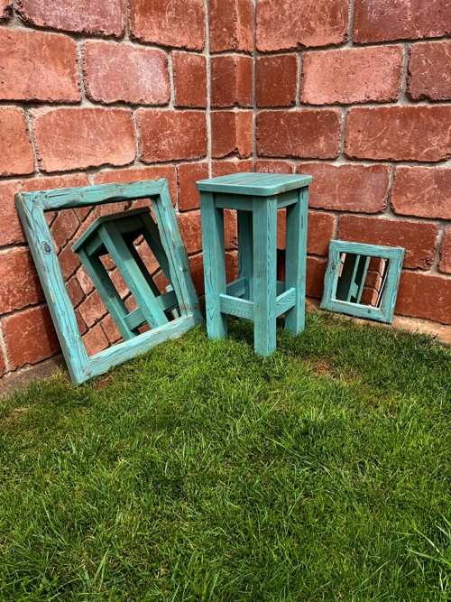 Koupelnový set 2x zrcadlo + stolička