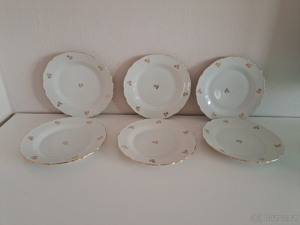 Staré dezertní talíře - Horní Slavkov