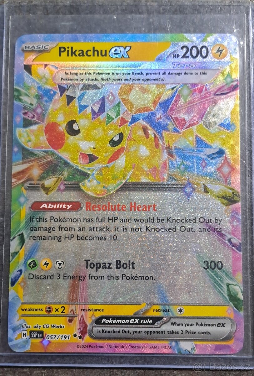 Pokemon TCG Pikachu ex SSP 057