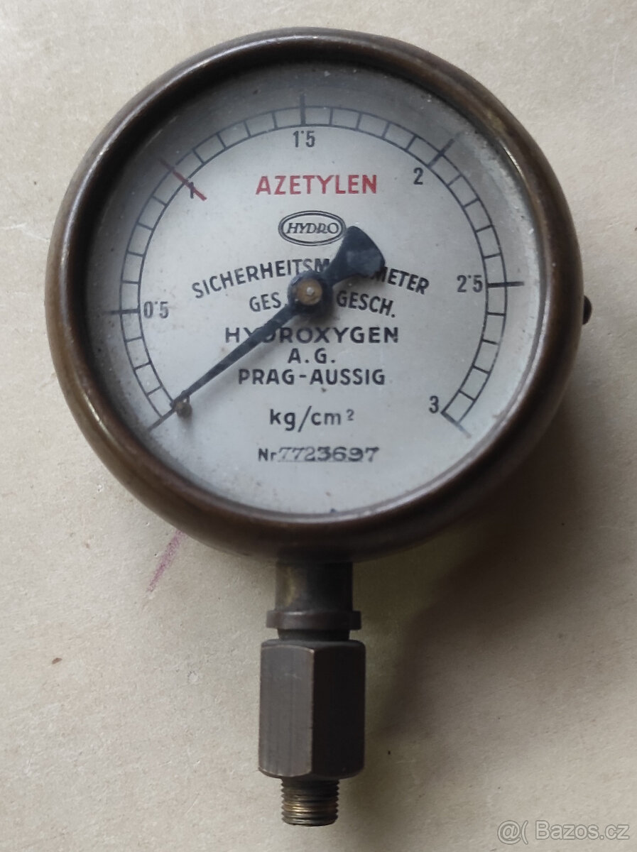 Retro tlakoměr HYDRO