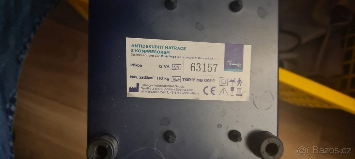 Antidekubitní matrace s kompresorem Timago TGR Y MB 001