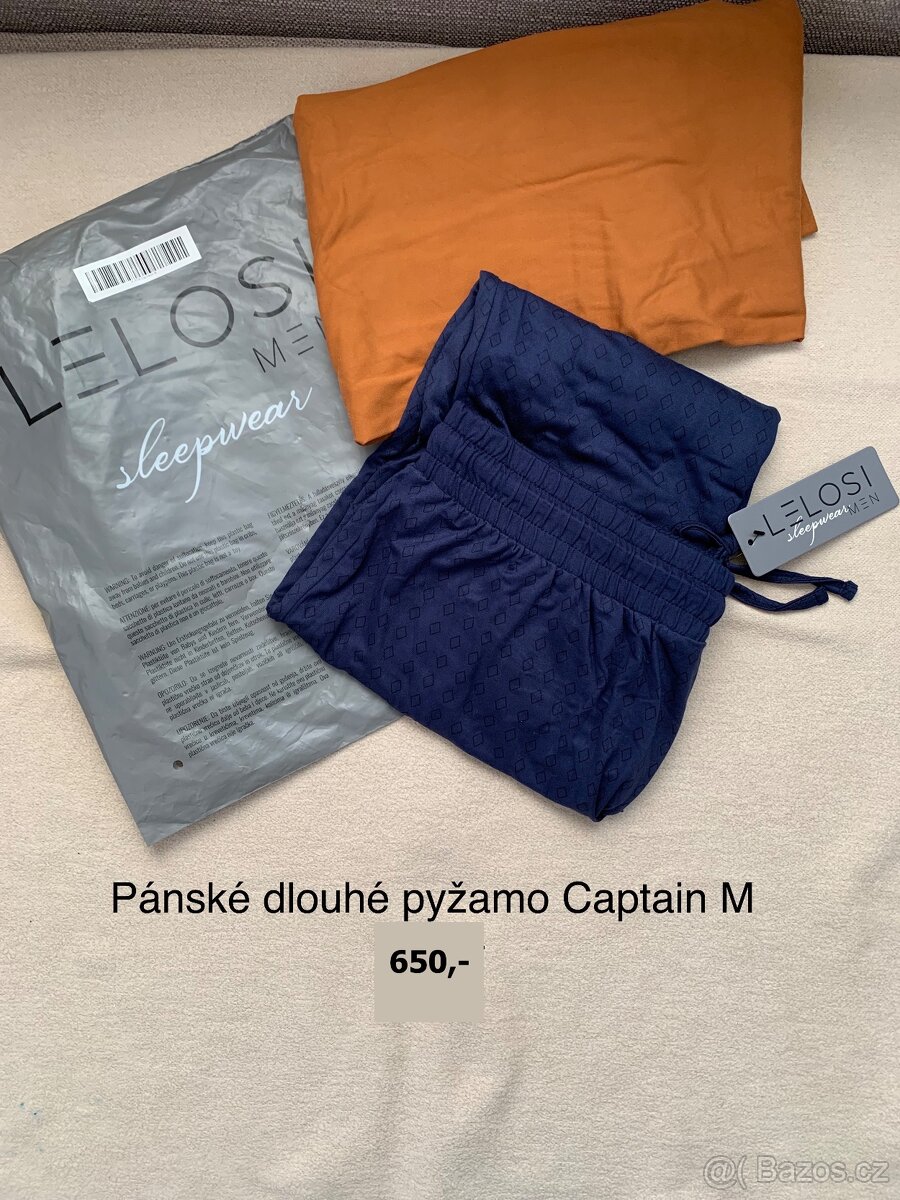 Lelosi - pánské dlouhé pyžamo Captain vel. M (nové)