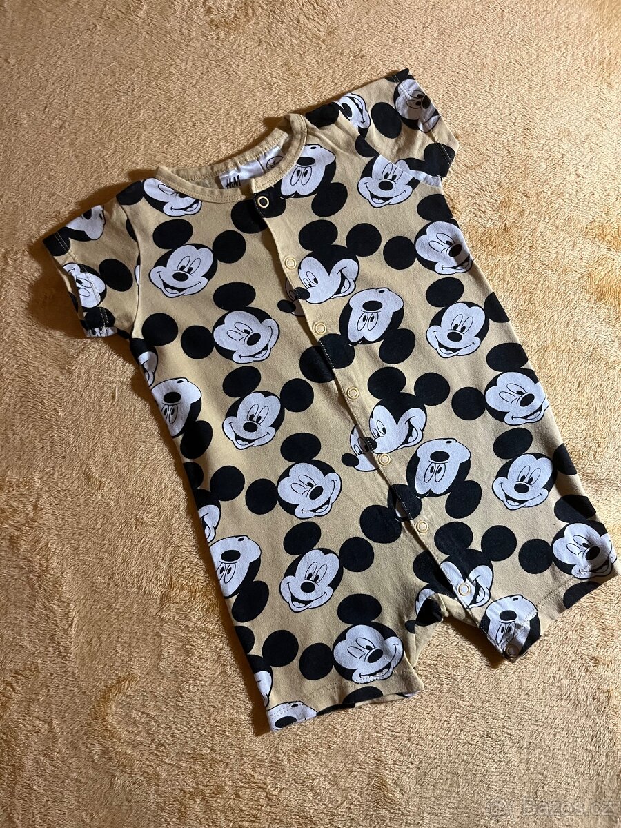 Letný overal/pyžamo H&M Mickey Mouse veľ.80