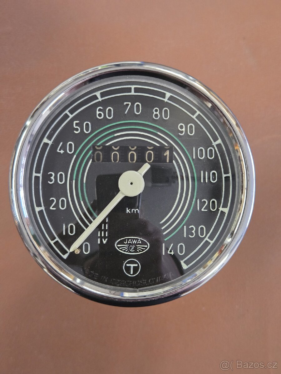 Tachometr jawa kývačka půlbuben 140km/h