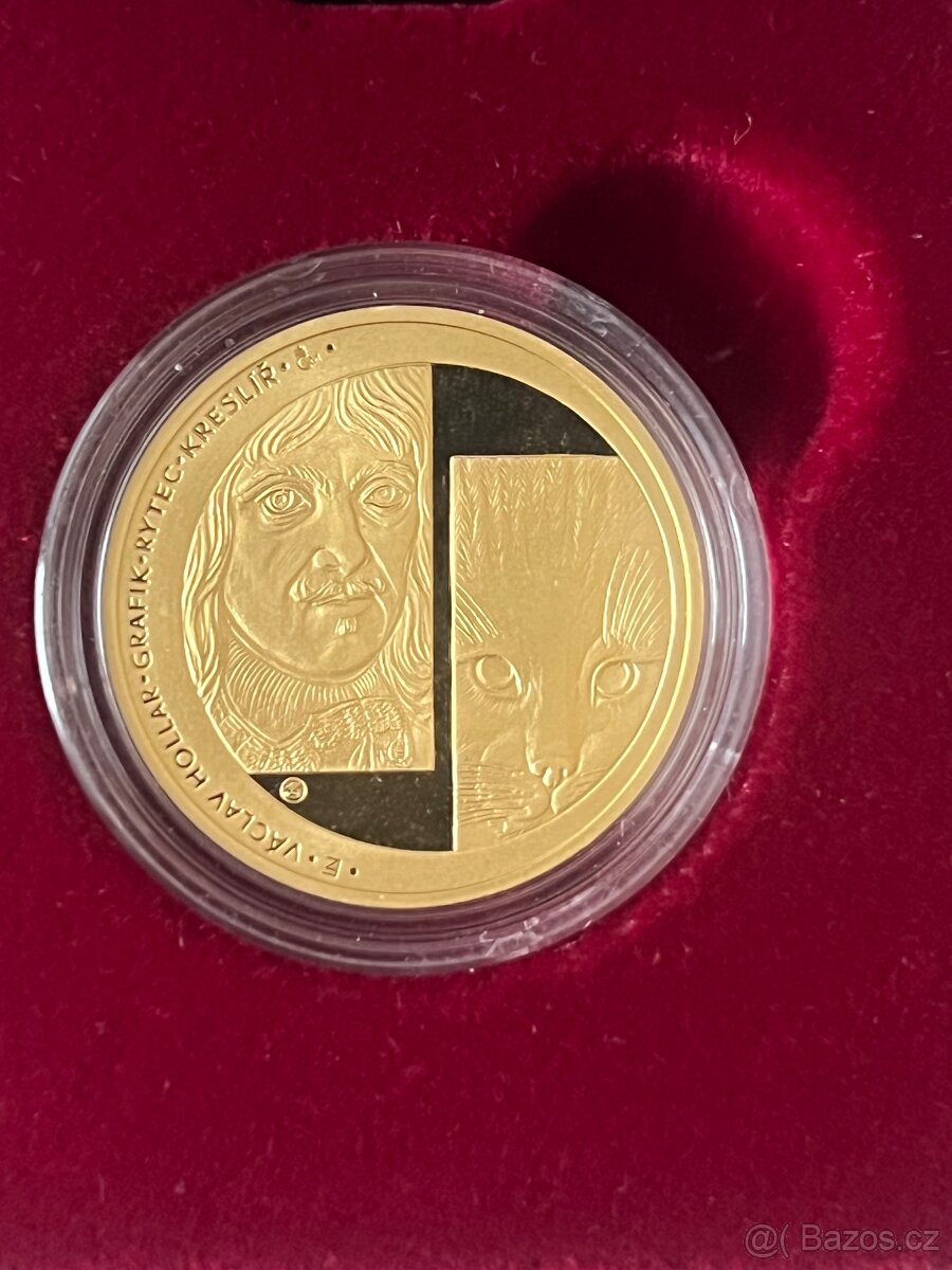 Zlato / zlatá medaile mince Sdružení českých umělců proof